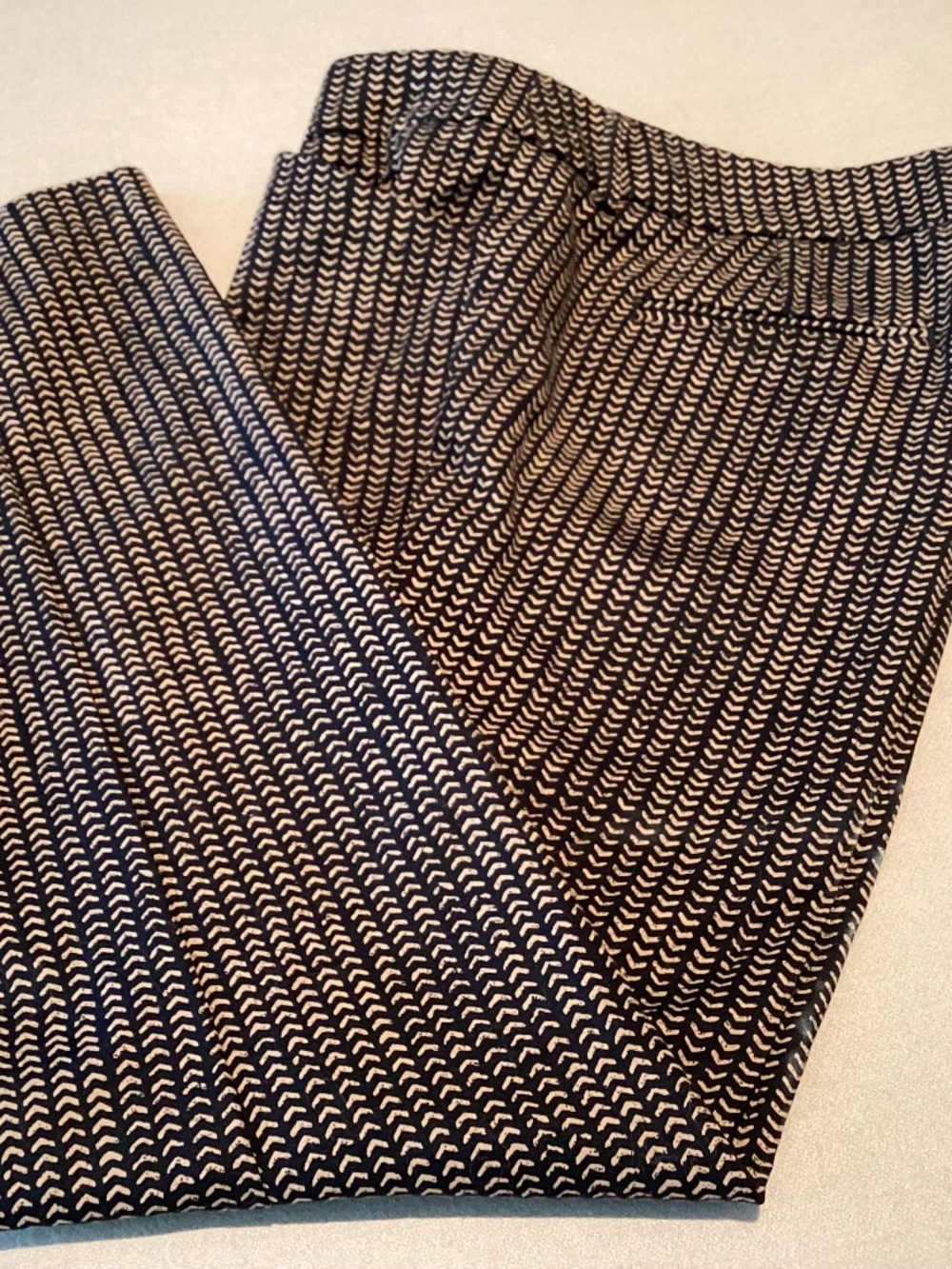 WILLI SMITH - BLACK/TAN COTTON PANTS - SIZE 8